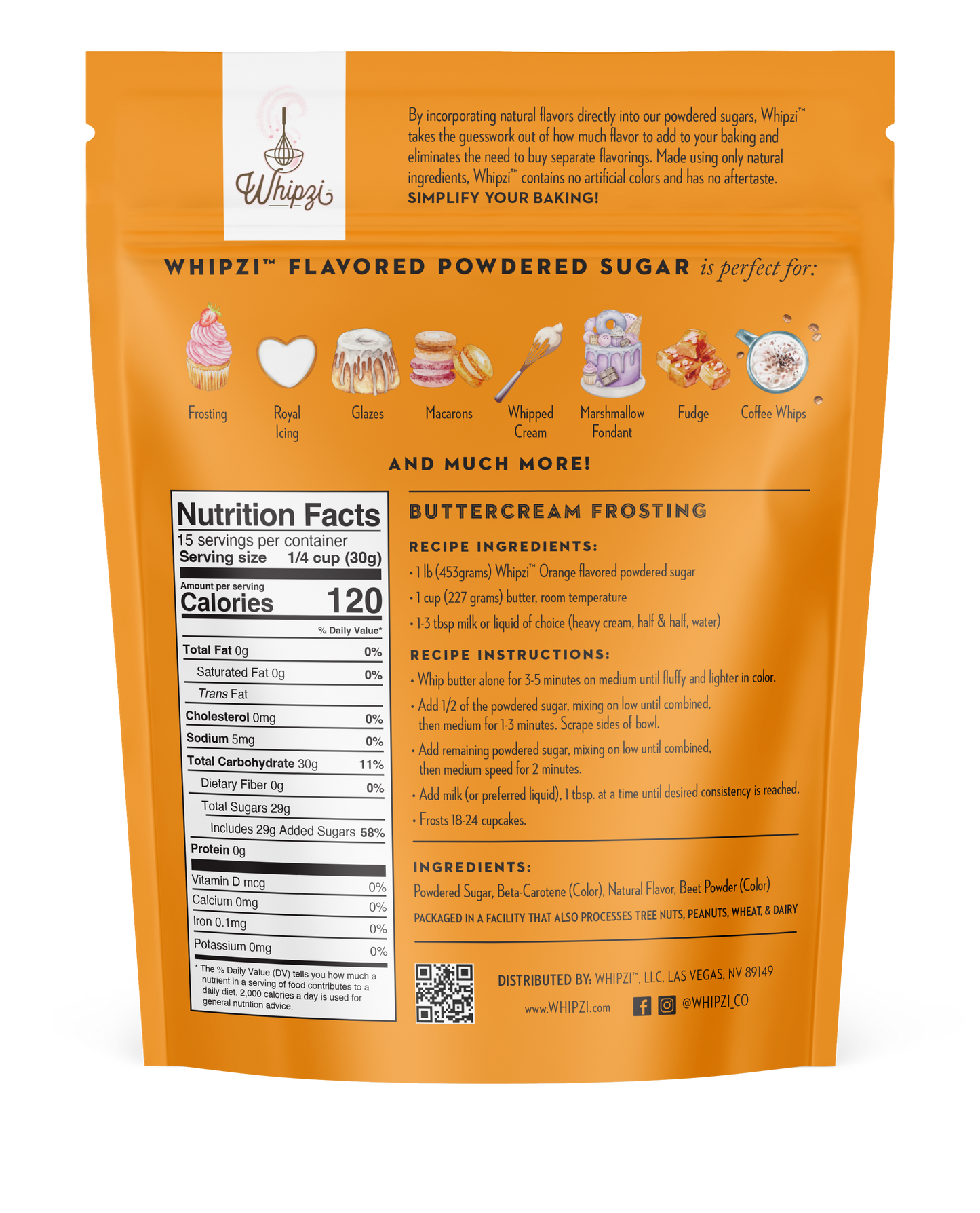Whipzi® Signature Orange Flavor Powdered Sugar Bundle