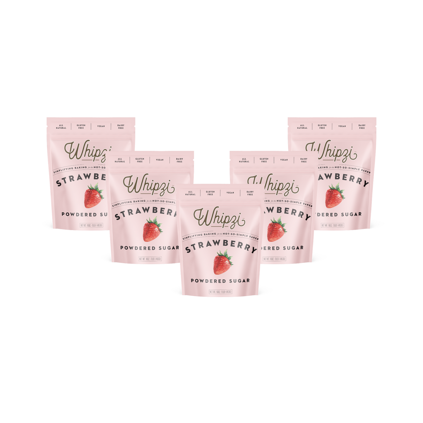 Whipzi® Signature Strawberry Flavor Powdered Sugar Bundle
