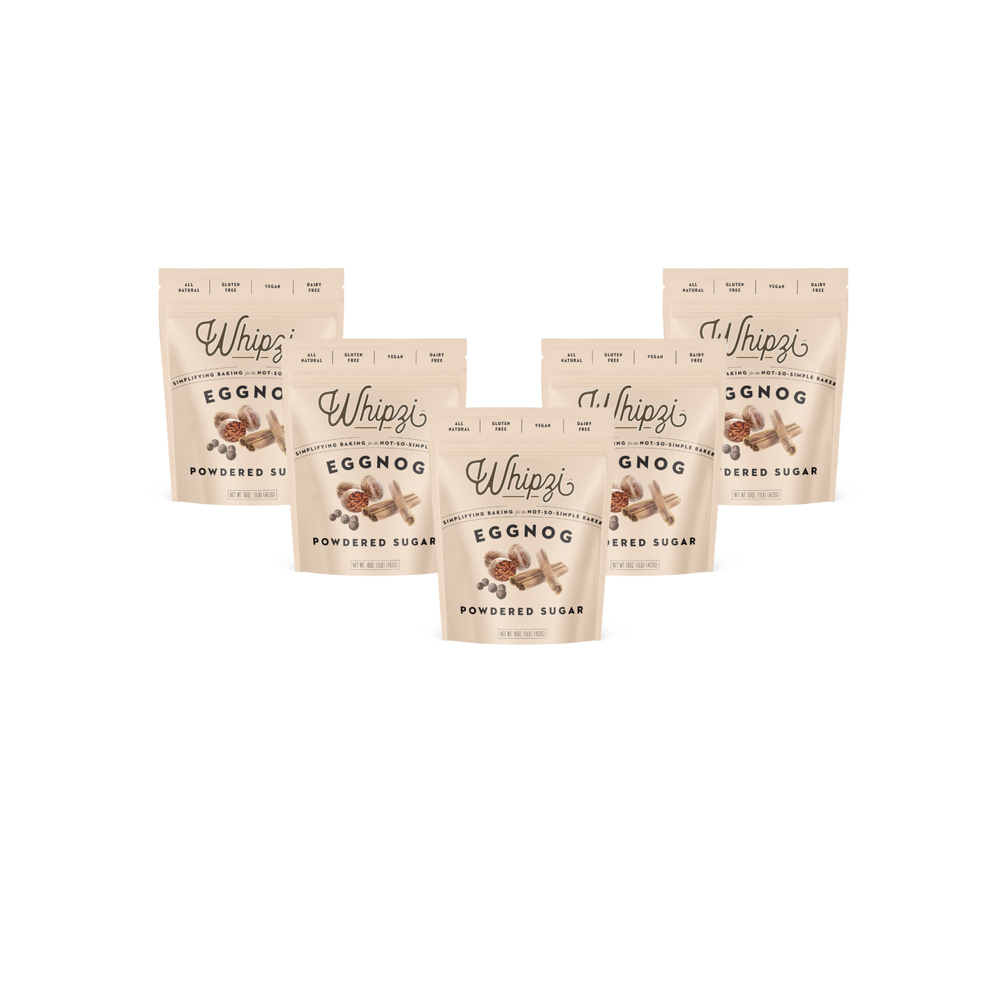 Whipzi® Eggnog Flavor Powdered Sugar - Limited Edition Bundle