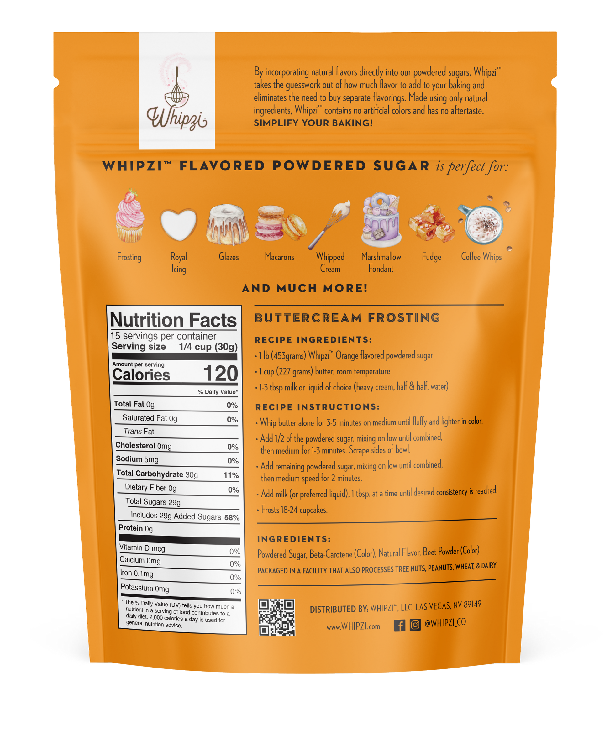 Orange flavor powdered sugar recipe ideas and ingredients