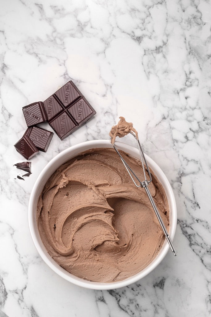 Whipzi easy chocolate frosting two ingredients gluten free vegan friendly