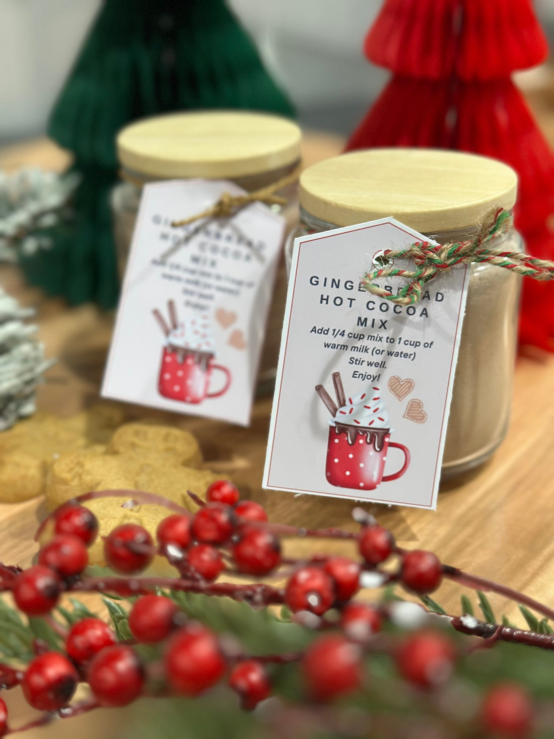 🎄 Cozy Gingerbread Hot Cocoa Mix – Homemade Holiday Magic in a Mug