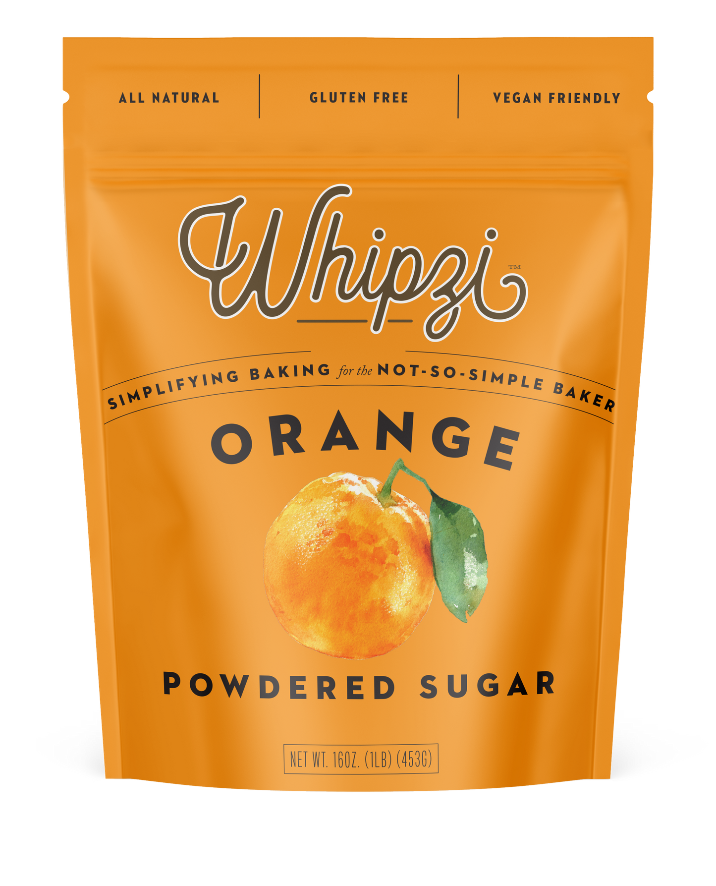 Whipzi Orange Flavor Powdered Sugar