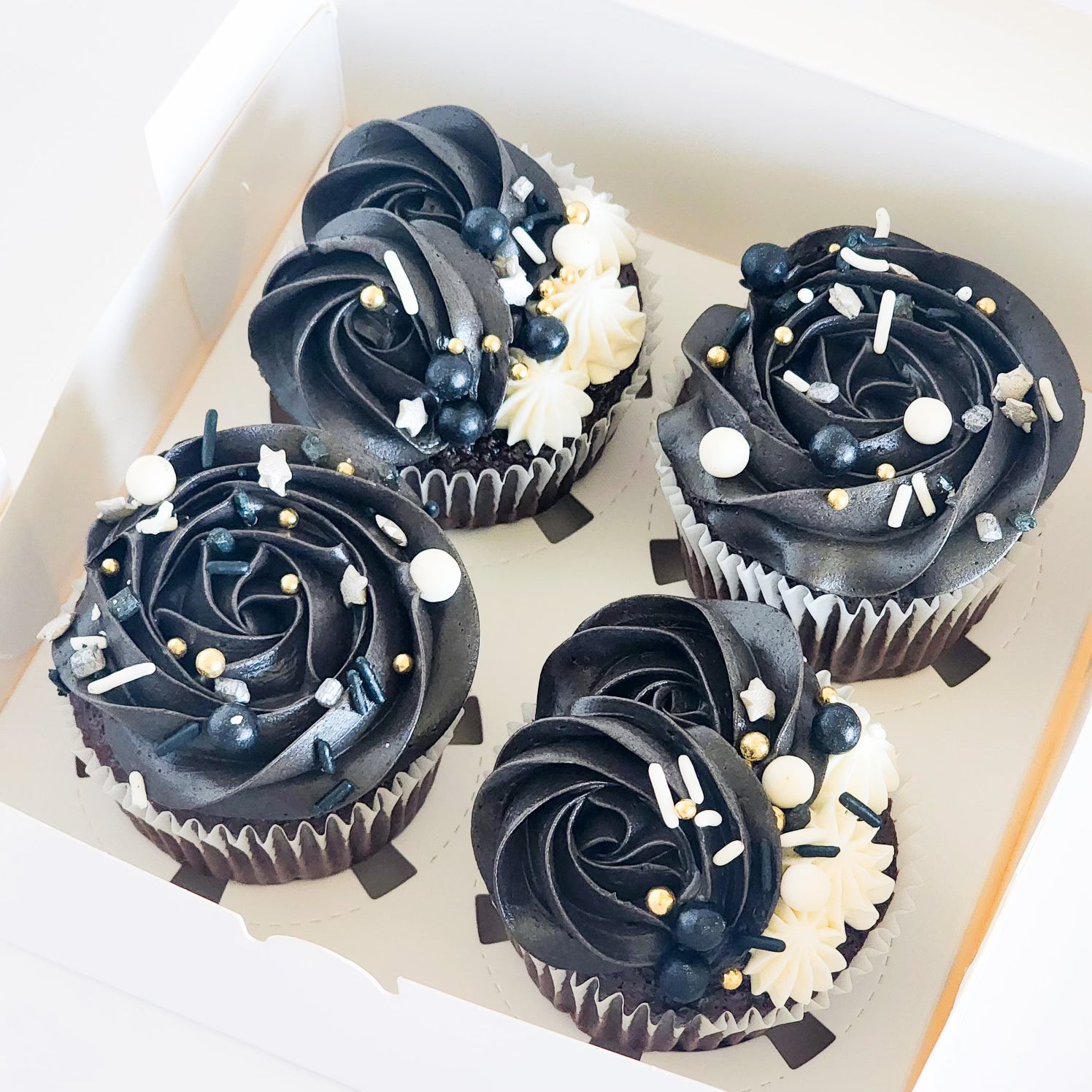 Whipzi black cocoa chocolate cupcakes