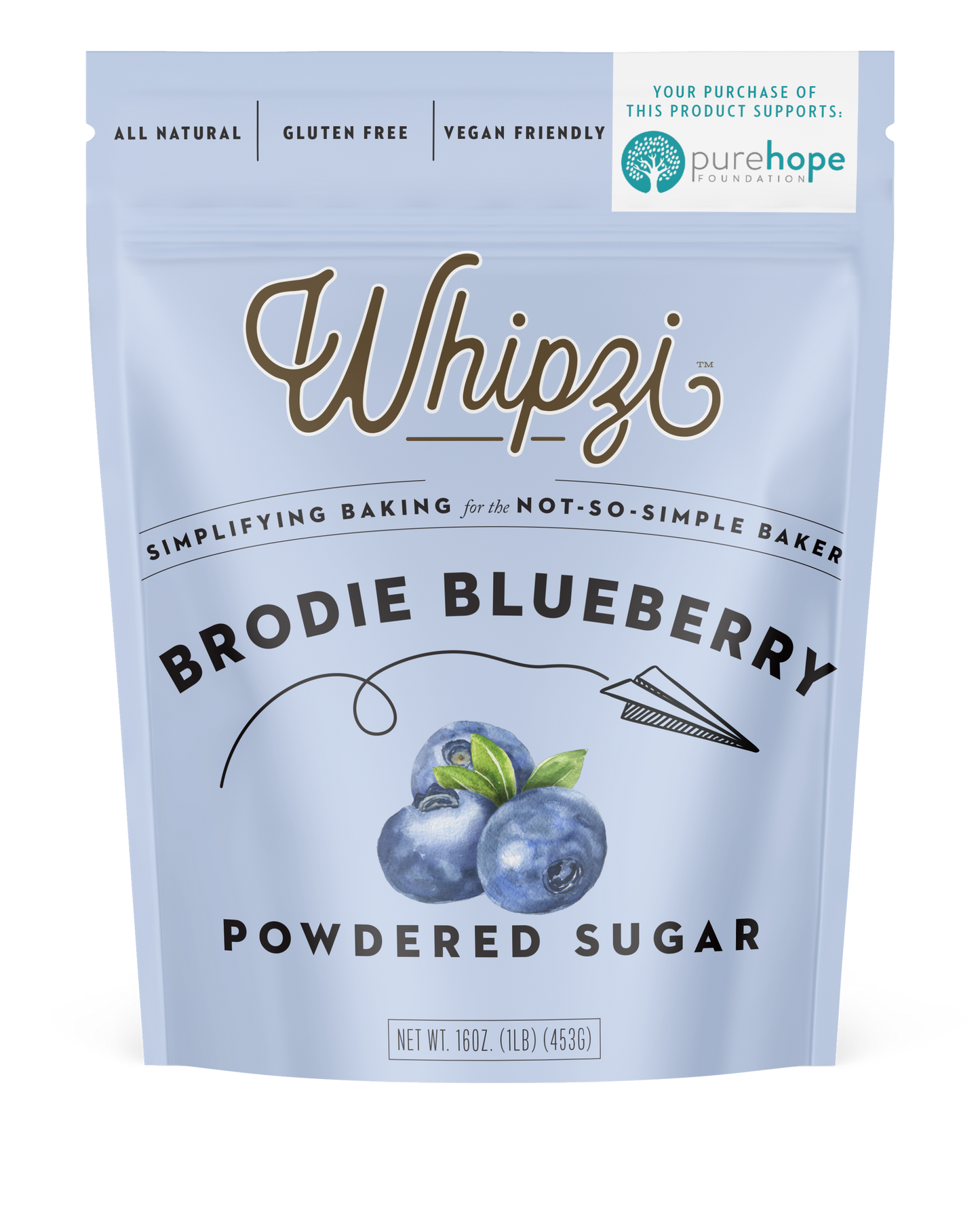 Blueberry flavor powdered sugar 