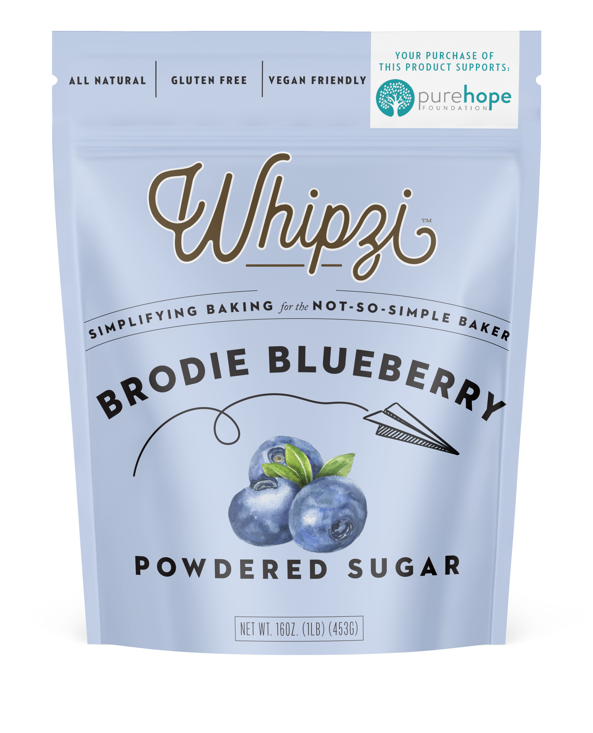 Blueberry flavor powdered sugar 