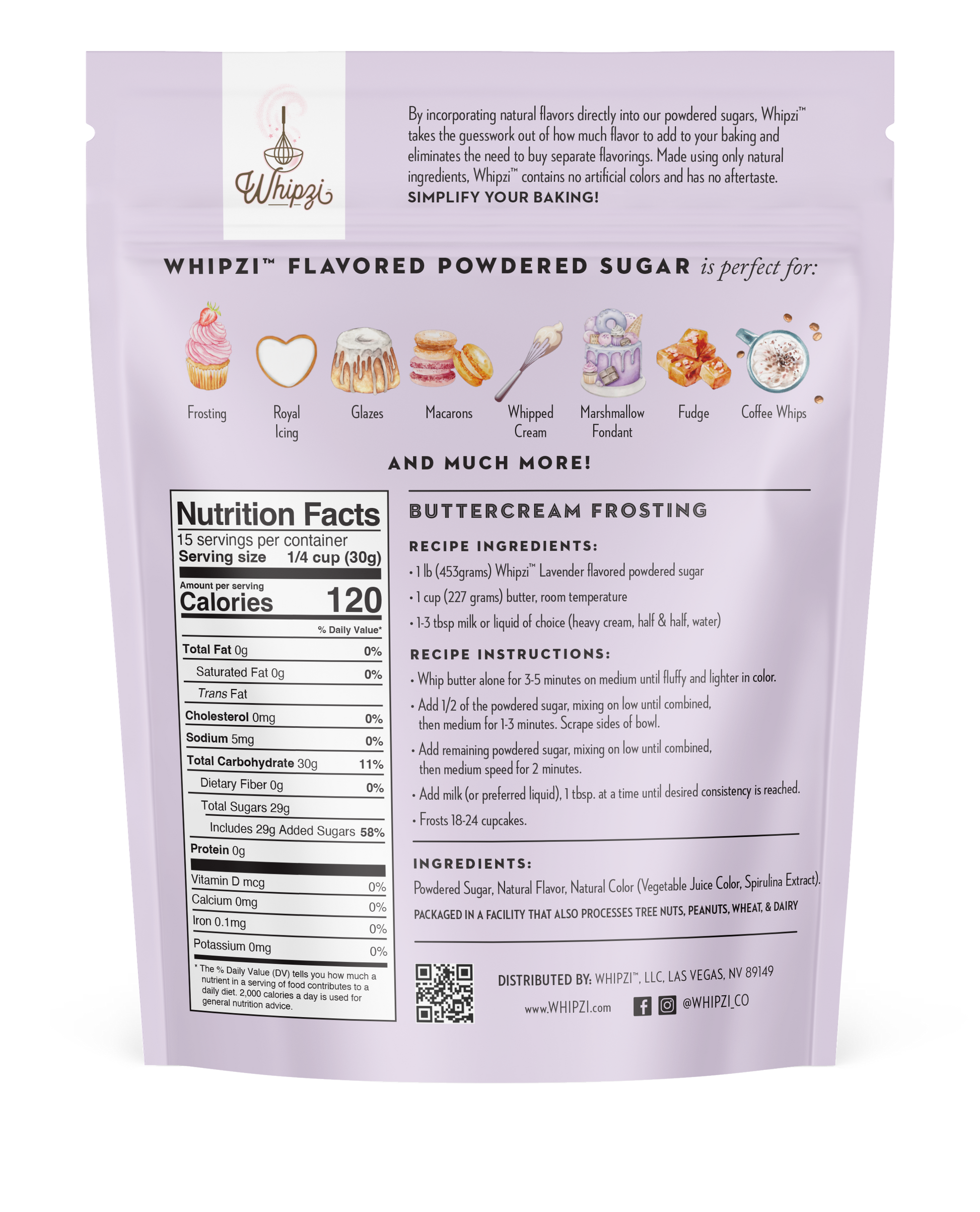 lavender powdered sugar recipe ideas and ingredient list for Whipzi