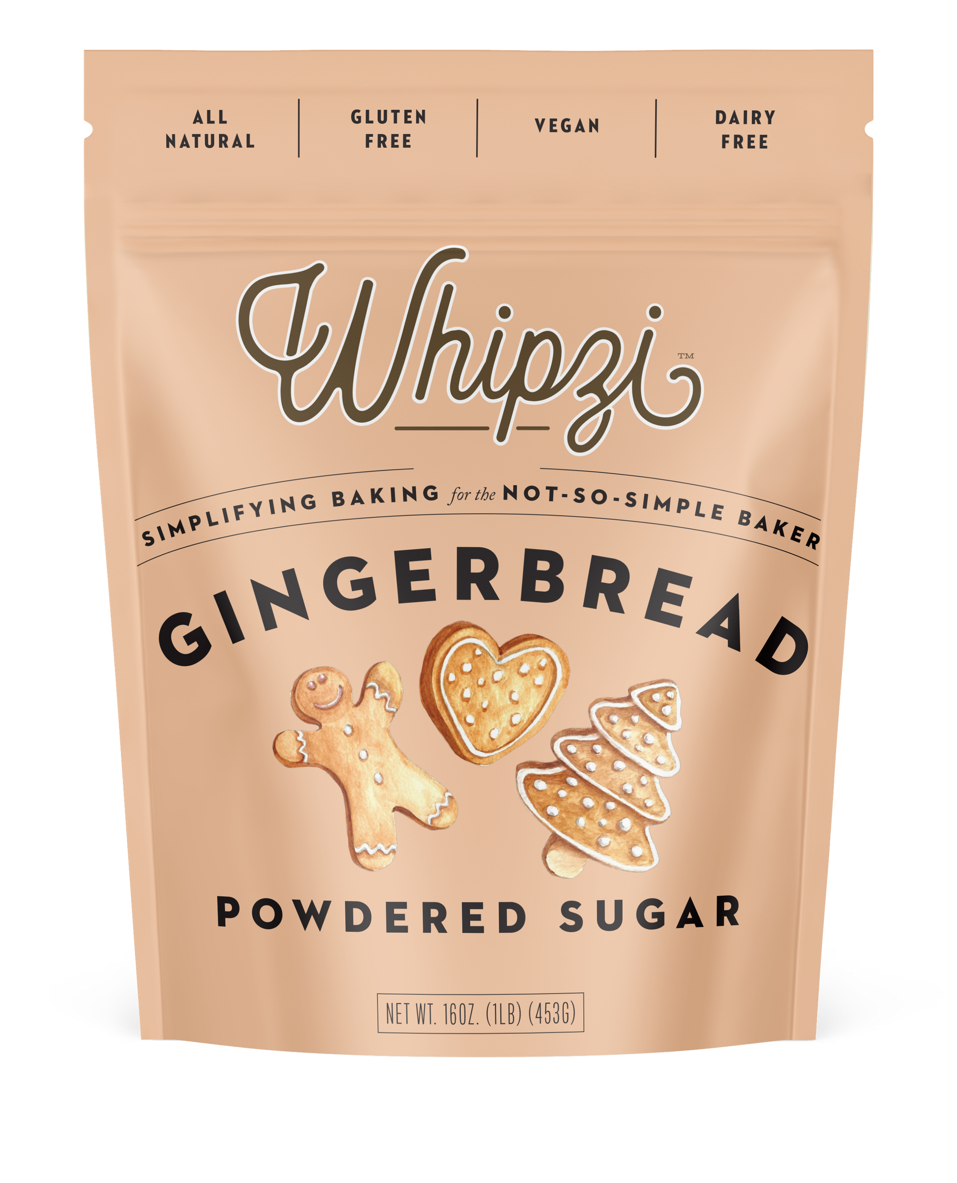 Whipzi gingerbread flavor powdered sugar