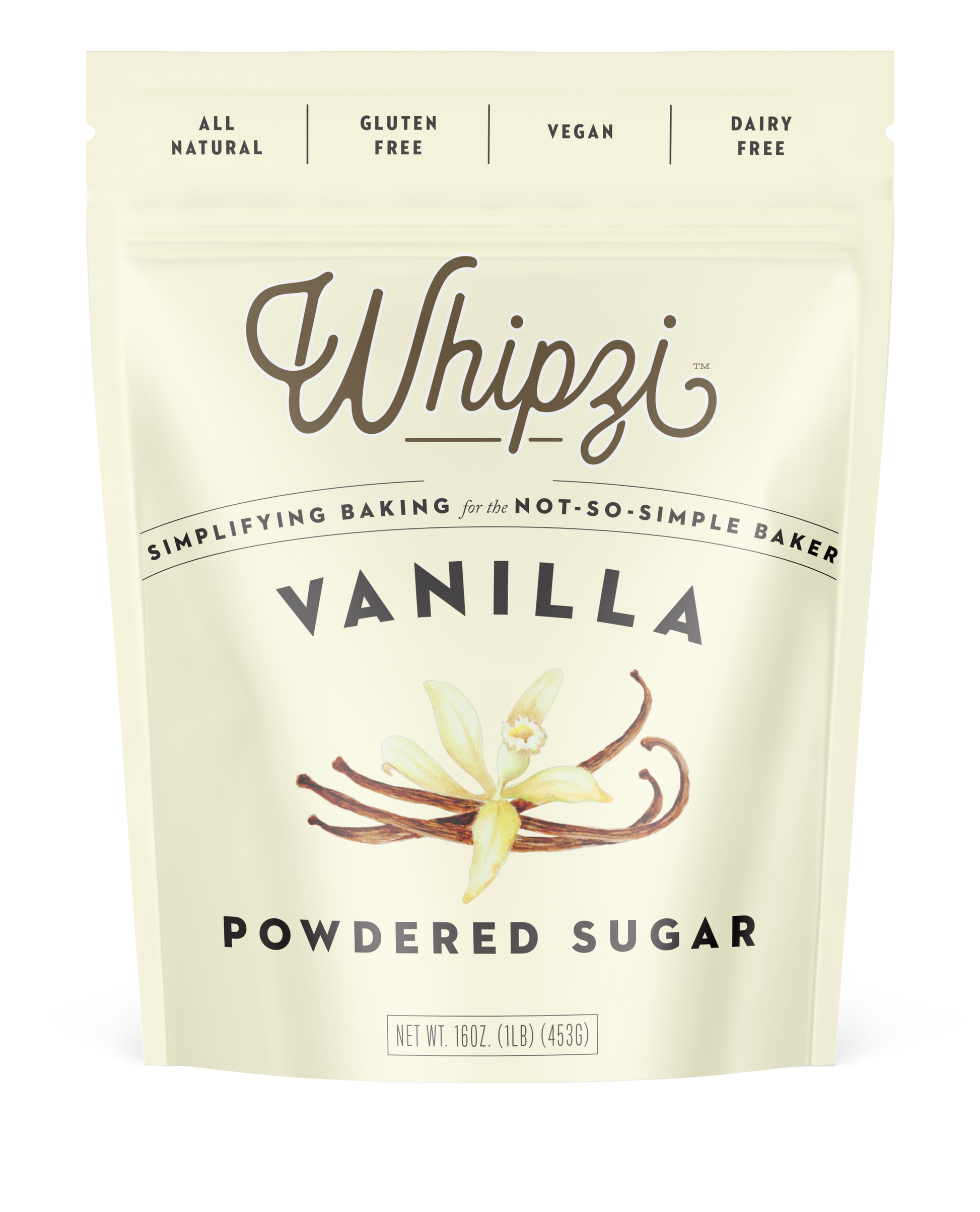 Whipzi vanilla flavor powdered sugar bundle